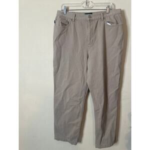 Lauren Jeans Co 5 Pocket Taupe Soft Denim Gray Jeans Size 16 B